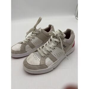 On Cloud The Roger Clubhouse Low Top Sneaker Tennis Shoes White/Pink Size W7